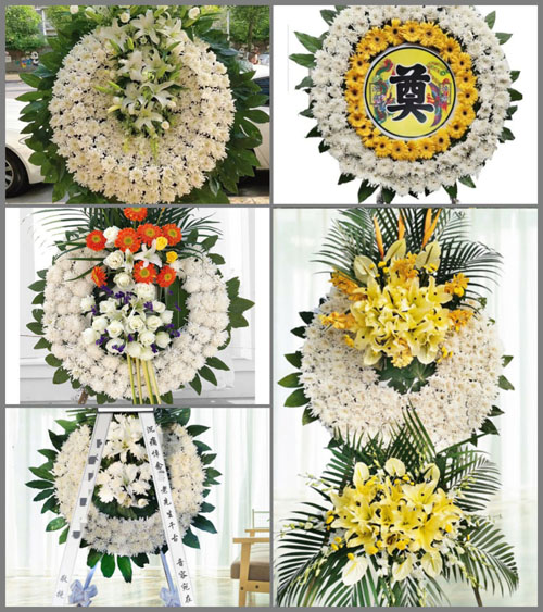 山东济宁鱼台县谷亭街道花圈速递